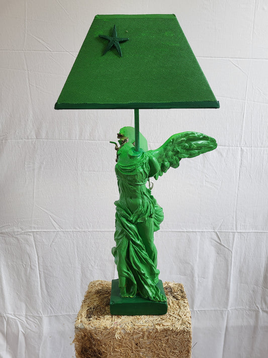 Green Victory Lamp from Samothrace