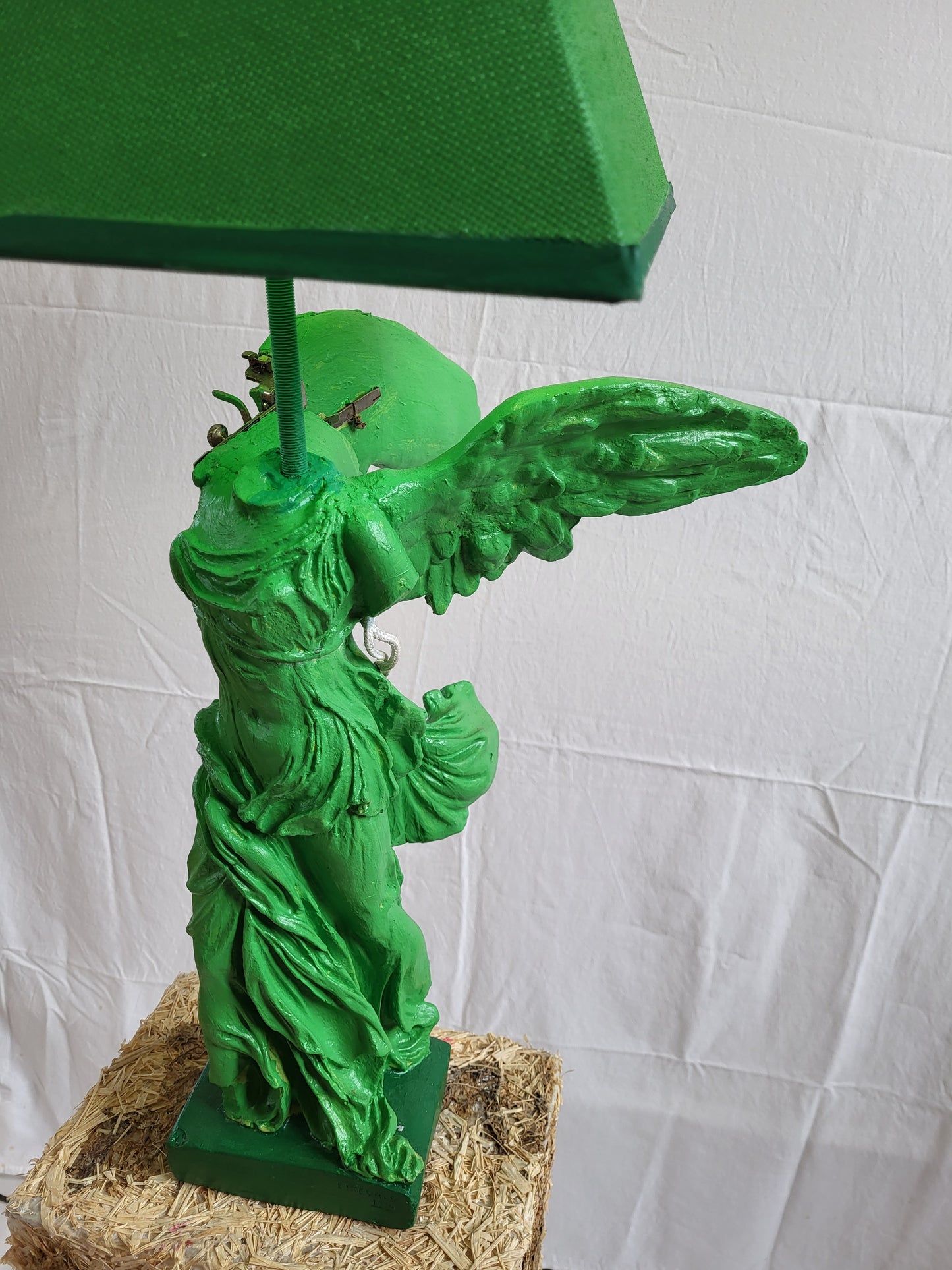 Green Victory Lamp from Samothrace